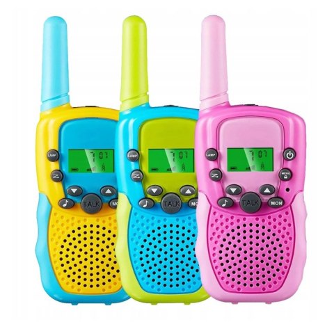 Zestaw Krótkofalówki 3 sztuki Walkie-Talkie zielona