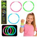 Bransoletki Opaski Fluorescencyjne Świecące W Ciemności Neon Stick 3 szt.