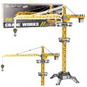 Dźwig Żuraw Zdalnie Sterowany RC Światła LED Obrót 360° 1:36 120 cm