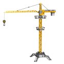 Dźwig Żuraw Zdalnie Sterowany RC Światła LED Obrót 360° 1:36 120 cm
