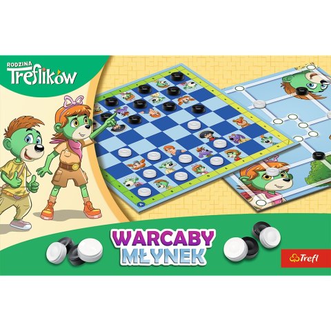 Gra planszowa Warcaby i Młynek Rodzina Treflików Trefl 02658