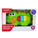 Muzyczne Pianinko Interaktywne Dla Malucha Krokodyl Koraliki Zielony
