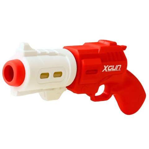 Pistolet Broń Na Miękkie Kulki Piankowe XGUN Czerwony 6 szt.
