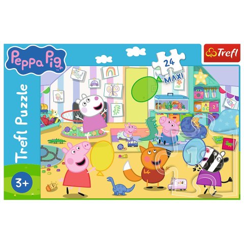 Puzzle - 24 Maxi - Piękna Peppa - Świnka Peppa - Trefl 14367