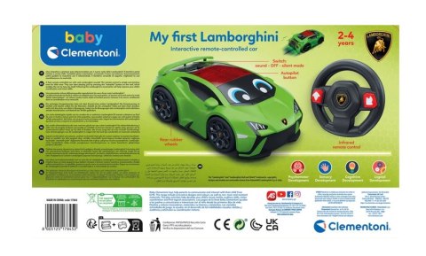 Moje Pierwsze Interaktywne Zdalnie Sterowane Autko Lamborghini Huracan Clementoni 17845