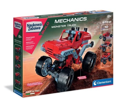 Naukowa Zabawa Klocki Laboratorium Mechaniki Monster Truck Język Polski Clementoni 50062