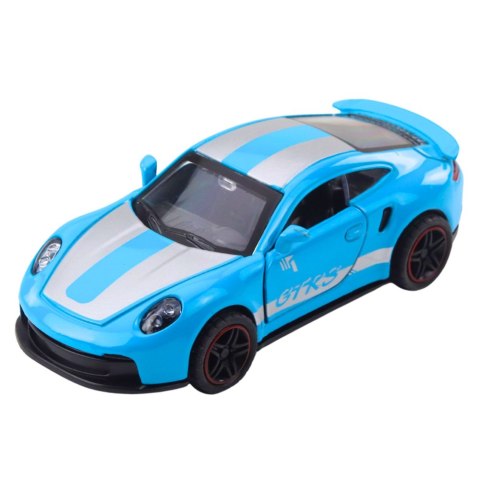 Samochód Wyścigowy Metalowy Napęd Otwierane Drzwi Niebieski GTRS 1:43