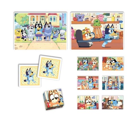 Zestaw Edukacyjny Puzzle Memo Klocki BLUEY Clementoni 18320