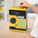 Bankomat Sejf Elektroniczny Skarbonka Światła Dźwięki Kod PIN Złoty