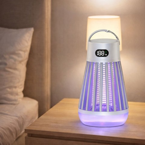 Elektryczna Lampka Owadobójcza Na Komary Światło UV Biała
