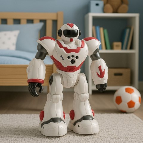 Robot Interaktywny Zdalnie Sterowany RC 16 Funkcji Światła Dźwięki Różowy