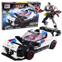 Klocki Konstrukcyjne Samochód Sportowy Robot 2W1 Biały 320 el.