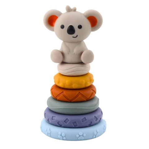 Klocki Sensoryczne Edukacyjne Wieża Z Miękkich Klocków Gumowe Koala 13 el.