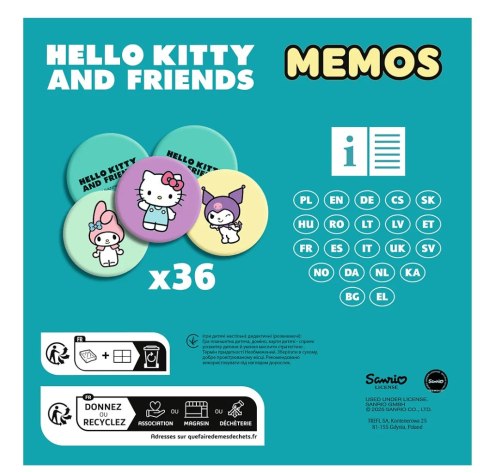 Gra dla dzieci Memos Hello Kitty Trefl 02898