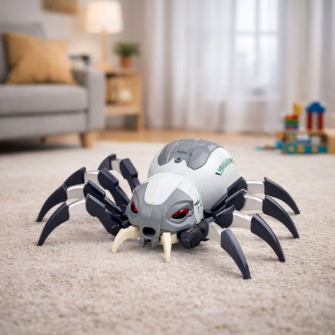 Pająk Robot Zdalnie Sterowany RC Efekt Dymu Światła Dźwięki