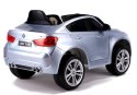 Auto na Akumulator BMW X6 SUV Światła LED Pilot Srebrny Lakierowany