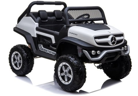 Auto na Akumulator Mercedes Unimog 4x4 Dla Dzieci Światła LED MP3 Biały
