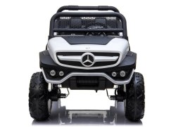 Auto na Akumulator Mercedes Unimog 4x4 Dla Dzieci Światła LED MP3 Biały