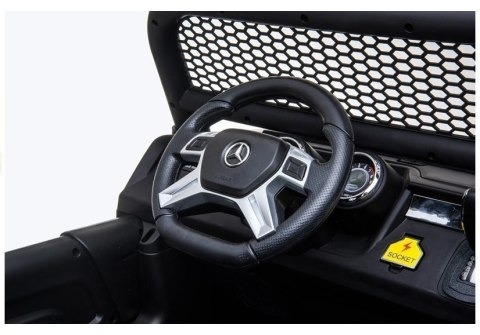 Auto na Akumulator Mercedes Unimog 4x4 Dla Dzieci Światła LED MP3 Biały