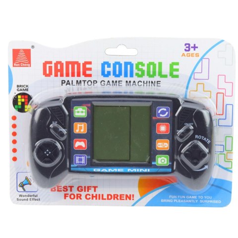 Elektroniczna Gra Konsola Do Gry Tetris Przenośna LCD Czarna