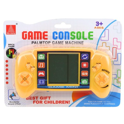 Elektroniczna Gra Konsola Do Gry Tetris Przenośna LCD Żółta
