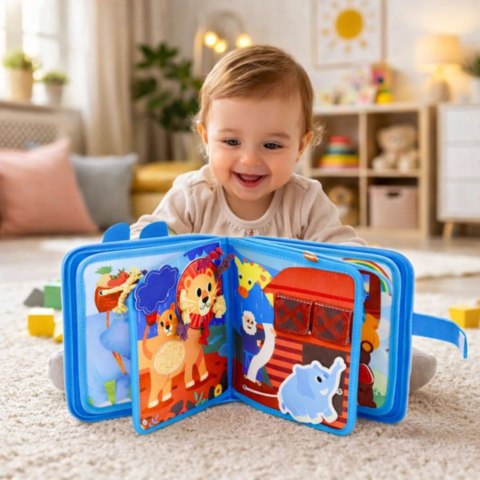 Książeczka Edukacyjna Sensoryczna Filcowa 3D Arka Noego Zwierzęta