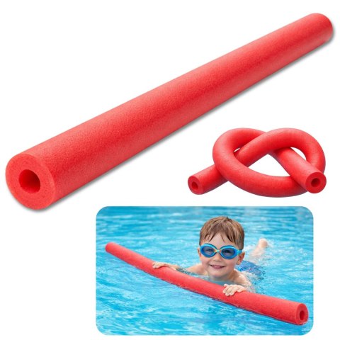Makaron Piankowy Do Nauki Pływania Ćwiczeń Pianka Treningowa Czerwony 150 cm
