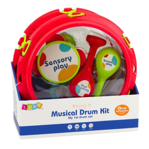 Instrumenty Muzyczne Dla Dzieci Bębenek Grzechotki Tamburyn Kastaniety