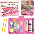 Interaktywna Mata Muzyczna Taneczna Edukacyjna Perkusja Pianinko 2w1