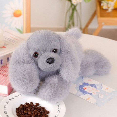 Pluszowy Piesek Cocker Spaniel Z Obciążonymi Łapami Szary 30cm