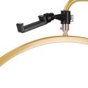 Lampa do przedłużania rzęs LED 36W regulowana kosmetyczna bezcieniowa łuk złota
