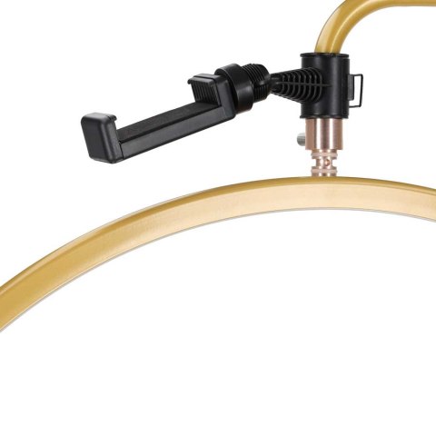 Lampa do przedłużania rzęs LED 36W regulowana kosmetyczna bezcieniowa łuk złota