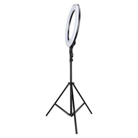 Lampa pierścieniowa LED RGB ring do selfie filmów ze statywem i pilotem 45cm