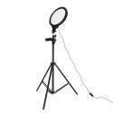 Lampa studyjna LED okrągła 3 barwy światła panel