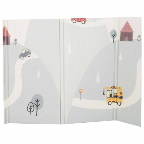 Mata edukacyjna piankowa dwustronna składana 150x200cm balony ulica