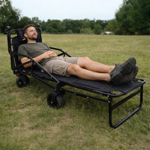 Wózek transportowy LUARO składany łóżko polowe 2w1