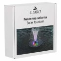 Fontanna solarna LUARO do oczka wodnego ogrodowa pompa pływająca LED RGB 16cm