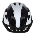 Kask rowerowy na rower RALLEX damski męski regulowany czarno-biały M 54-58cm