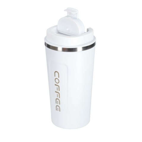 Kubek podróżny LED z ustnikiem 500ml biały