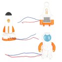Mały elektronik elektryk zestaw edukacyjny stacja kosmiczna