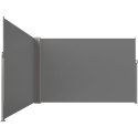 Markiza narożna boczna tarasowa LUARO parawan zwijany 180 x 620 cm szary