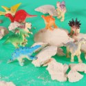 Dinozaury wykopaliska jajko XL dinozaura 12 figurek zestaw archeologiczny