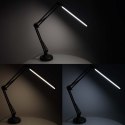 Lampka na biurko biurkowa LED USB obrotowy wysięgnik 2 sposoby mocowania