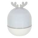Lampka nocna projektor gwiazd LED USB obrotowy 6 motywów pilot jelonek