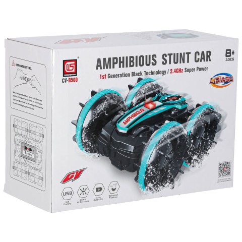 Samochód zdalnie sterowany Amfibia sterowany gestami 4x4 360 2,4GHz 3,7V