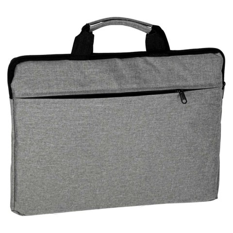 Torba na laptopa 15,6 cali na ramię teczka biznesowa damska męska szara