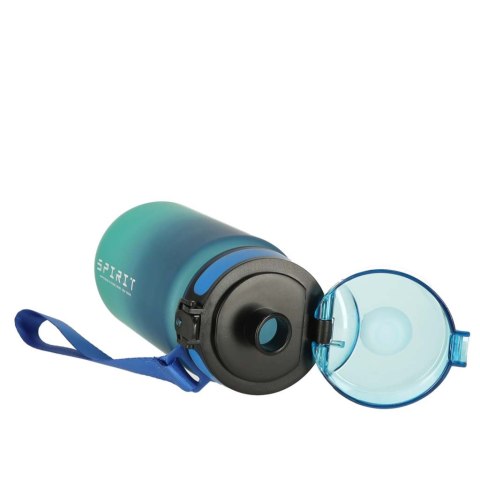 Butelka na wodę bidon z ustnikiem sportowy BPA FREE 600ml niebiesko-zielony