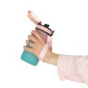 Butelka na wodę bidon z ustnikiem sportowy BPA FREE 600ml różowo-niebieski