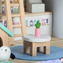 Domek w walizce hotel spa dla zwierząt drewniane mebelki figurki