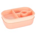 Lunch box śniadaniówka pudełko śniadaniowe z przegródkami dzielone 1900ml pomarańczowe
